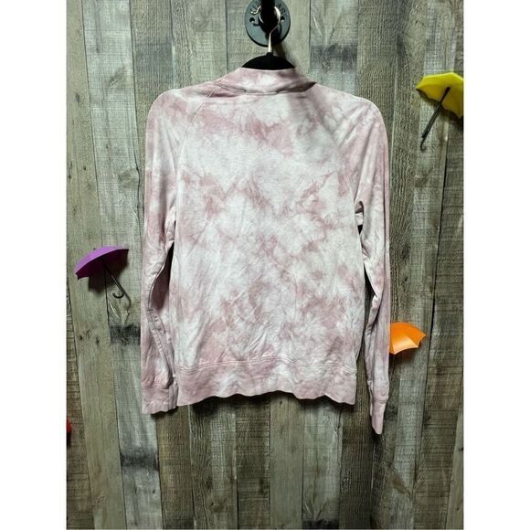 Johnny Was Calme Pink Tie Dye Raglan Half Zip Pullover Size XS - Picture 3 of 5